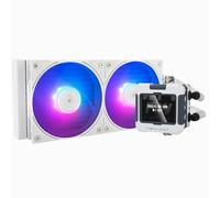 TR FW 240 Blanco ARGB Enfriador de agua para CPU, Sistema de refrigeración por agua con dobles ventiladores PWM, Pantalla LCD IPS con resolución de 320 x 240, para AMD / AM4 / AM5 e Intel LGA1700
