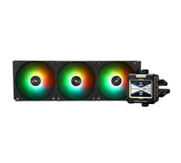 TR FW 360 Negro ARGB-360 mm AIO CPU Enfriador Líquido, Pantalla LCD IPS con Resolución de 320 x 240, para AM5/Intel LGA1700, 2.4" LCD Absorbente Imán para Imágenes - Negro