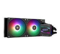 TR Grand Vision 240 ARGB Black AIO CPU Liquid Cooler,IPS LCD Screen with 480x480 Resolution, for AM5/LGA1851/1700,3,4 inch'Magnetic-Absorbing LCD Screen for Images -Black
