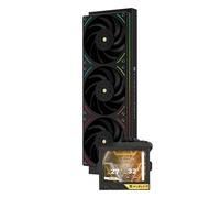 TR Mjolnir Vision 360 UB PRO ARGB Refrigerador negro de CPU Aio, sistema de refrigerador de agua especificación PC 360 con ventilador en línea,pantalla LCD de 3,5'' con resolución 640x480,para AM4/AM5