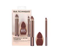 Tr o de esponjas y brochas Makeupsaver de Real Techniques. Esponja y brochas para difuminar maquillaje. Para f rmulas l quidas y en crema. Imita