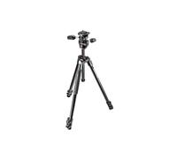 Tr pode de aluminio Manfrotto 290 Xtra de 3 secciones con cabezal de giro e inclinaci n de 3 v as 804
