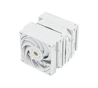 TR - Royal Pretor 130 Ultra White CPU Air Cooler PC Double Towers Cooler High Performance 7Heat Pipes CPU Cooling Top Cover blanco cepillado para AM4/AM5, Intel lga1851/1700/1150/1151/2011