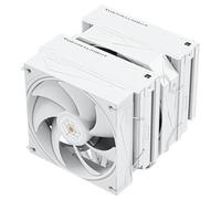 TR Royal Pretor 130 White CPU Cooler, 158mm High, Dual Towers, Dual PWM Fans, 6 Heat Pipes, PC Cooling for AM4/AM5, Intel LGA 1700/1851/1150/1151/1200/2011
