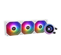 TR-Thermalright Frozen Notte 360 White ARGB V2 - Enfriador líquido para CPU - Efecto de luz espejo infinito, refrigeración Aio de 360 mm, 3 ventiladores PWM 2000RM, para AMD AM4/AM5, Intel LGA1851