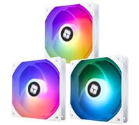 TR TL-C12CW-S X3 CPU Fan 120 mm White ARGB Case Cooler Fan, 4 pines PWM Silent Computer Fan With S-FDB Bearing Included, up to 1550 RPM Cooling Fan (3 cantidades)