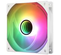 TR TL-C12W-S V3 120mm ARGB CPU Fan, con 1500RPM Speed, Ventilador blanco para caja de computadora, Ventilador de PC PWM de 4 pines silencioso, para enfriador de CPU de cojinete S-FDB