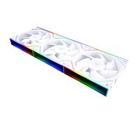 TR -TL-M12QW X3 VENTO CPU Funda de 120mm Funda, Conector PWM Silent Corrending Computer con cojinete S-FDB, ventilador de PC con efecto de luz de espejo Argb, bajo ruido, blanco
