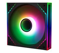 TR TL-M12R-S Ventilador para CPU con efecto luminoso ARGB, 120 mm Silent Air Cooler, 4 pines PWM Fan para Liquid Cooling, Quiet PC ARGB (Black)