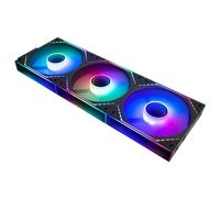 TR Ventilador TL-M12QR-S X3 con conexión inalámbrica, ventilador de CPU con efecto de luz de espejo ARGB, refrigeración silenciosa con velocidad de 1500 rpm, ventilador de refrigeración para CPU (120