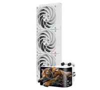TR Wonder Vision 360 TURBO ARGB White AIO CPU Cooler,pantalla curva magnética de 6,67 pulgadas con resolución de 2400 x 1080,velocidad de ventilador de 3000 RPM, enfriador de CPU líquido para AM4/AM5,