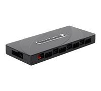 TR y ARGB HUB×8, controlador de alimentación PWM/SATA, soporte de hub de ventilador para 8 grupos de ventiladores, controlador de ventilador PWM y ventilador ARGB para PC, no incluye cable SATA