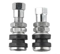 TR161 - Vástagos de válvula de neumático atornillados (paquete de 2) - Válvula sin cámara de metal de aleación de zinc para ruedas de coche y motocicleta, diámetro de llanta de 11,5 mm, gas de sellado