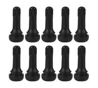 TR413 Snap - In Tire Valve Stems | 10 - Pack Rubber Valve Stems for Cars/Trucks/SUVs | Heat & Environmental Tolerant, Sturdy & Easy Install