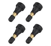 TR600HP Válvula de neumático de alta presión de latón de 45 mm para camión, vástago de válvula de goma resistente, sin cámara, juego de 4 unidades