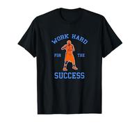 Trabaja Duro para el éxito - Baloncesto Motivacional Camiseta gráfica económica