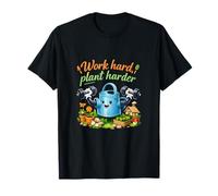 Trabaja Duro, Planta más Duro, Arte cottagecore Camiseta