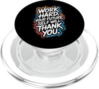 Trabaja Duro, tu yo Futuro te lo agradecerá - Motivación PopSockets PopGrip para MagSafe