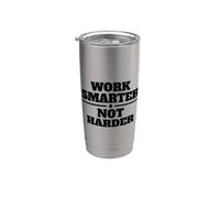 TRABAJA MÁS INTELIGENTE, NO Vaso térmico de acero inoxidable de doble pared
