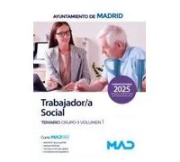 TRABAJADOR/A SOCIAL TEMARIO GRUPO II 1 AYUNTAMIENTO MADRID | Aa.vv.