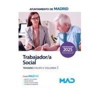 TRABAJADOR/A SOCIAL TEMARIO GRUPO II 3 AYUNTAMIENTO MADRID | Aa.vv.
