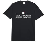 Trabajador de Oficina según mi último Correo electrónico Estoy de Vacaciones Comfort Colors Adult Heavyweight T-Shirt