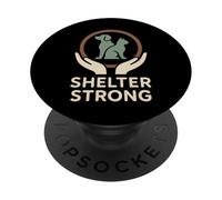 Trabajador de Refugio de Animales Voluntario de Rescate de Animales Sociedad Protectora de Animales PopSockets PopGrip Adhesivo