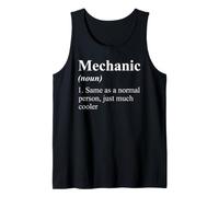 Trabajador de reparación de automóviles Diccionario de definición de mecánico Divertido Camiseta sin Mangas