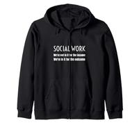 Trabajador de Trabajo Social No Estamos en él para el Resultado de ingresos Sudadera con Capucha
