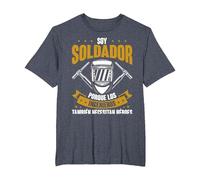 Trabajador del Metal Soldador Welder Divertido Soldadura Camiseta, Hombre Tallas Grandes, Azul Jaspeado, 2X Alto