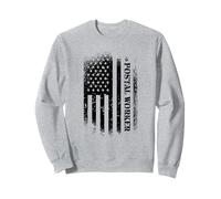 Trabajador Postal con Bandera Americana - Patriótico US Mailman Sudadera