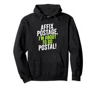 Trabajador Postal Humor Correo Transportista Sarcástico Trabajo Frustración Sudadera con Capucha