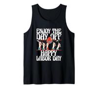 Trabajador sindical disfruta del día libre Feliz Día del Trabajo Camiseta sin Mangas