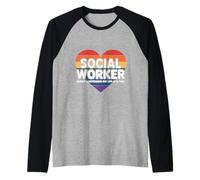 Trabajador Social Camiseta Manga Raglan