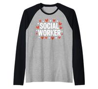 Trabajador Social Camiseta Manga Raglan
