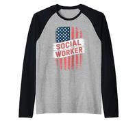 Trabajador Social Camiseta Manga Raglan