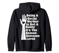 Trabajador Social Cita Is Not A Hobby Trabajador Social Sudadera con Capucha