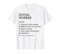 Trabajador social Definición de trabajo Trabajador social personalizado Camiseta