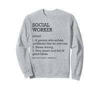 Trabajador social Definición de trabajo Trabajador social personalizado Sudadera