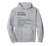 Trabajador social Definición de trabajo Trabajador social personalizado Sudadera con Capucha