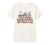 Trabajador Social Escolar Tie Dye Apreciación Trabajo Social Camiseta Premium