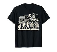 Trabajador Social Evolución Servicios Humanos Trabajo Trabajo Gráfico Camiseta