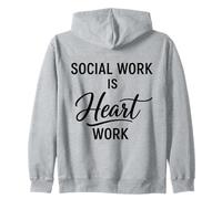 Trabajador Social Heart Work/Defensor de Apreciación del Trabajo Social Sudadera con Capucha