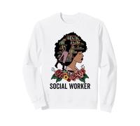 Trabajador Social Mujer Negra Profesora Afro Afroamericana Sudadera