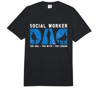 Trabajador Social Papá El Ídolo El Servicio Social Trabajador Social Comfort Colors Adult Heavyweight T-Shirt