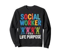 Trabajador social para el propósito de la vida de Sudadera