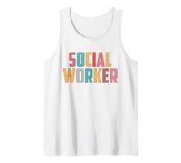 Trabajador social Trabajador social de la escuela vintage Camiseta sin Mangas