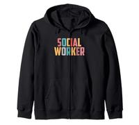 Trabajador social Trabajador social de la escuela vintage Sudadera con Capucha