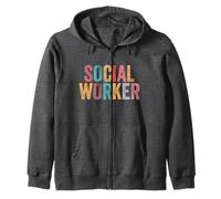 Trabajador social Trabajador social de la escuela vintage Sudadera con Capucha