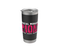 Trabajadora Social Mamá El Gerente de Servicio Social Trabajador Social Vaso térmico de acero inoxidable de doble pared